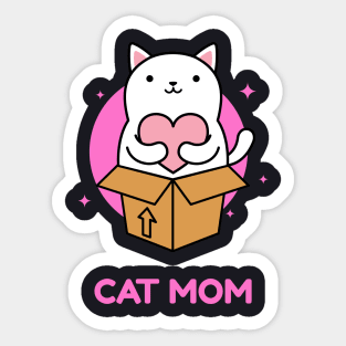 Cat Mom Sticker